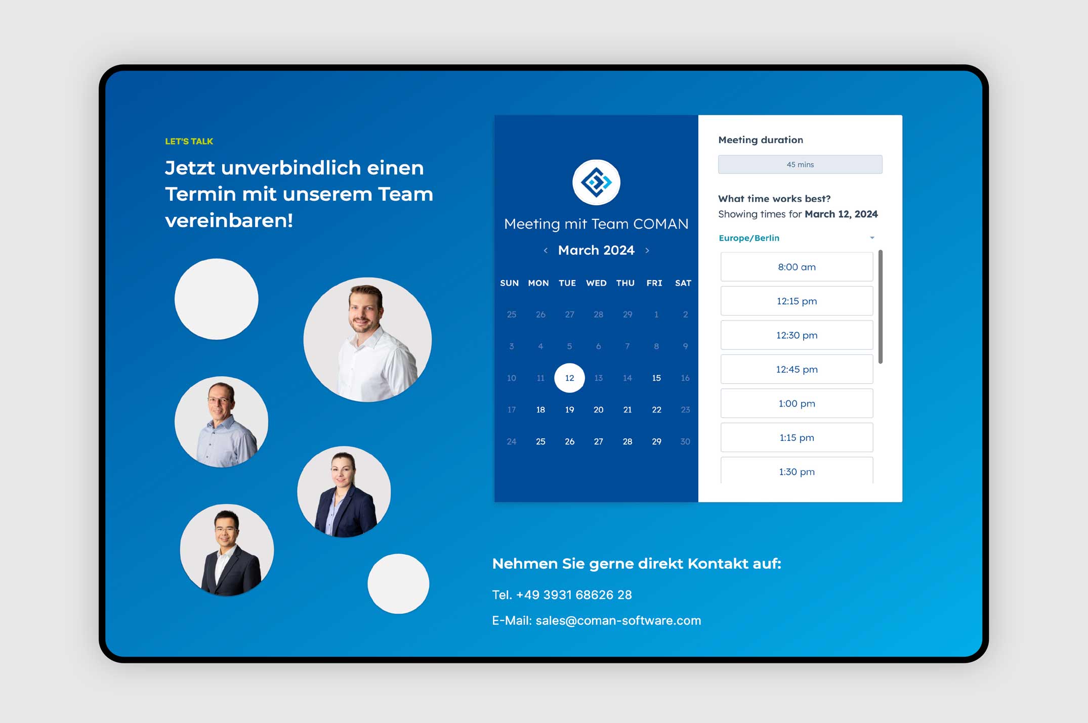 contact COMAN
